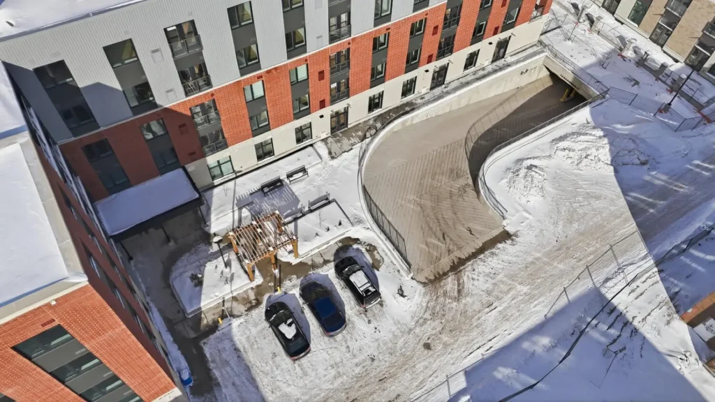 Greg Playford Place - Underground parking entrance