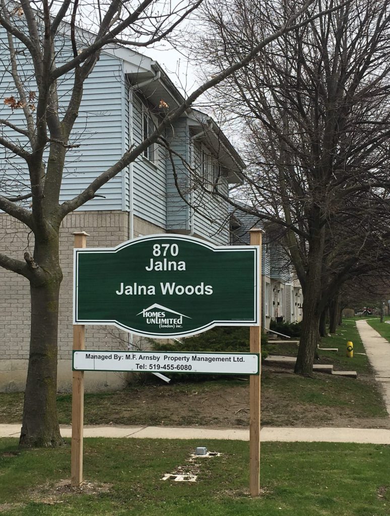 Jalna Woods - street sign
