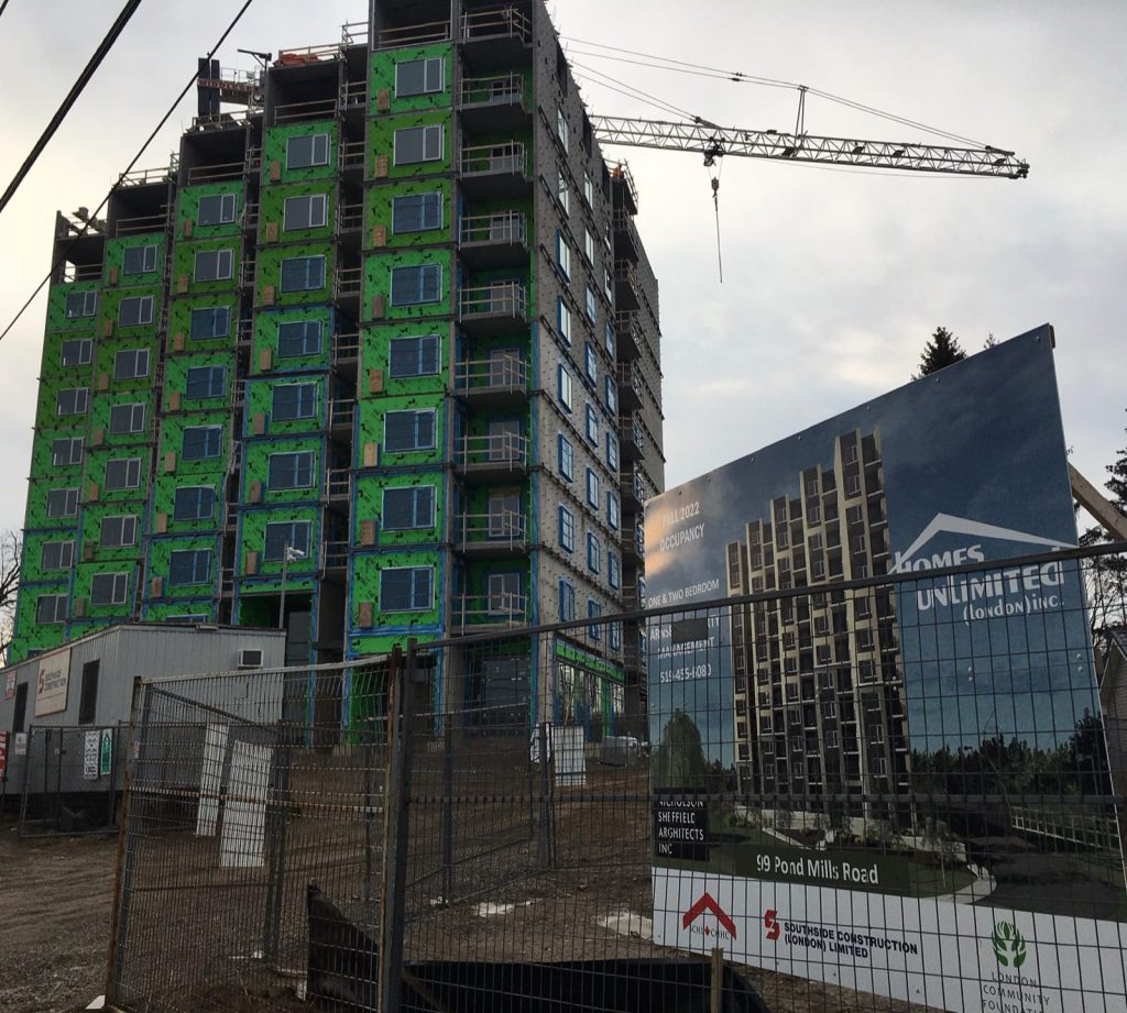 99 Pond Mills under construction